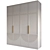 Modern Swing Door Wardrobe 3D model small image 1