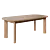 Extendable Oak Dining Table Corona 3D model small image 1