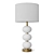 Elegant White Louvre Home Lamp 3D model small image 6