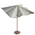 Elegant Round Cantilever Patio Umbrella 3D model small image 3