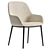 Modern Light Grey Konna Chair 3D model small image 2