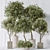 Elegant Artificial Olive Tree Set 3D model small image 2