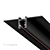 Slim Black Aluminum Microcosm Track 3D model small image 1