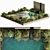 Outdoor Living Set with Pool 3D model small image 4