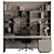  Executive Office Desk - Boss 641 3D model small image 3