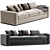 Modern Eclipse Sofa in Millimeters 3D model small image 2