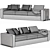 Modern Eclipse Sofa in Millimeters 3D model small image 5