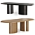 Sleek PADIGLIONI Table in Dual Color 3D model small image 1