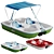 Pelican Monaco Dlx Angler Pedal Boat 3D model small image 1