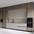 Modern Style Kitchen with Built-In Appliances 3D model small image 2