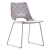 Modern Beige Chair with Steel Legs 3D model small image 7