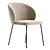 Modern Minna Light Grey Chair 3D model small image 4