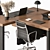 Executive Manager Desk - Office Furniture 3D model small image 4