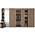 Modern G-Shaped Wardrobe Set 3D model small image 7