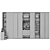 Modern G-Shaped Wardrobe Set 3D model small image 2