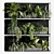 Premium Indoor Hanging Plant Set 3D model small image 2