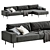 Modern 3D Max Piu Sofa 3D model small image 7