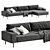 Modern 3D Max Piu Sofa 3D model small image 10