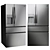 Frigidaire 4-Door French Door Refrigerator 3D model small image 2