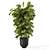 Handcrafted Metal Pot Indoor Plants 3D model small image 3