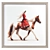 Watercolor Woman Riding Horse Frames 3D model small image 3