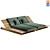 Stylish RODA-EOLIE Lounger 3D model small image 1