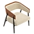 Contemporary Aria Chair Ensemble 3D model small image 2