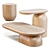 Quartam Elegance Coffee Side Tables 3D model small image 5