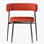 Elegant Nena Chair Zanotta 3D model small image 2