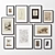 Versatile Wood Picture Frame Set 3D model small image 1