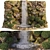 Cascade Falls Rocky Cliff Garden 3D model small image 1