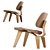 Eames LCW Lounge Chair - Materials: Ash Plywood 3D model small image 6