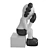 Designer KAWS Piggy Bank Figurine 3D model small image 3