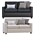 Modern Henry Sofa, West Elm 3D model small image 1