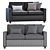 Modern Henry Sofa, West Elm 3D model small image 5