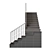 Modern Staircase 26 Kit 3D model small image 6