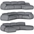 Natuzzi Mindful Set 1 Sofa 3D model small image 5