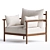Premium Santo Armchair: Modern Elegance 3D model small image 3