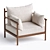 Premium Santo Armchair: Modern Elegance 3D model small image 5