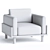 Premium Santo Armchair: Modern Elegance 3D model small image 6
