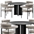 Modern Dining Chair Table132 Unique 3D model small image 1