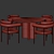 Modern Dining Chair Table132 Unique 3D model small image 5