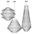 Elegant Kahdu Pendant Lights 3D model small image 6