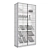 Modern Wine Rack Organizer 3D 3D model small image 3