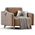 Leri Mini Armchair: Modern Chic 3D model small image 5