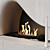 Modern Bio Fireplace 3D model small image 3