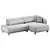 Modern Velvet Corner Sofa 3D model small image 6