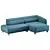 Modern Velvet Corner Sofa 3D model small image 8