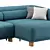 Modern Velvet Corner Sofa 3D model small image 12