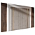 Wood Fabric Wall Panels Set 3D model small image 1